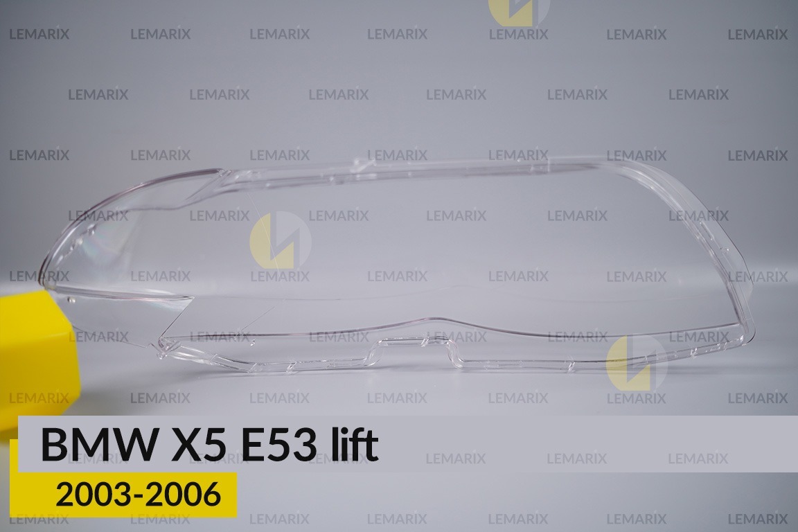 Скло фари BMW X5 E53 (2003-2006) рест ліве