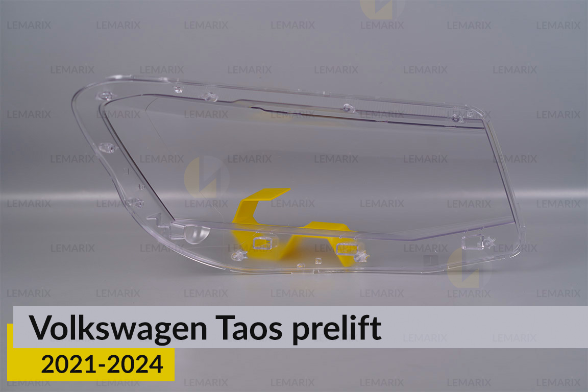 Скло фари VW Volkswagen Taos (2021-2024) дорест ліве