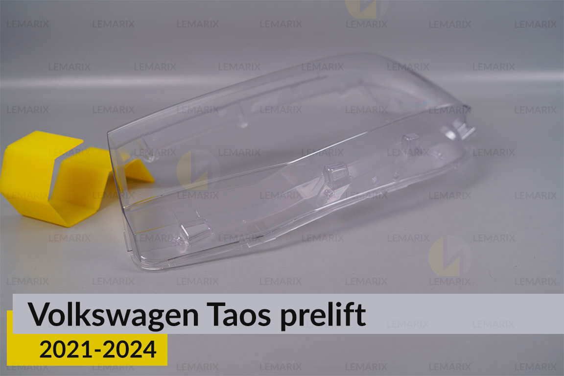 Скло фари VW Volkswagen Taos (2021-2024) дорест ліве