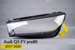 Скло фари Audi Q5 FY (2017-2020) дорест ліве