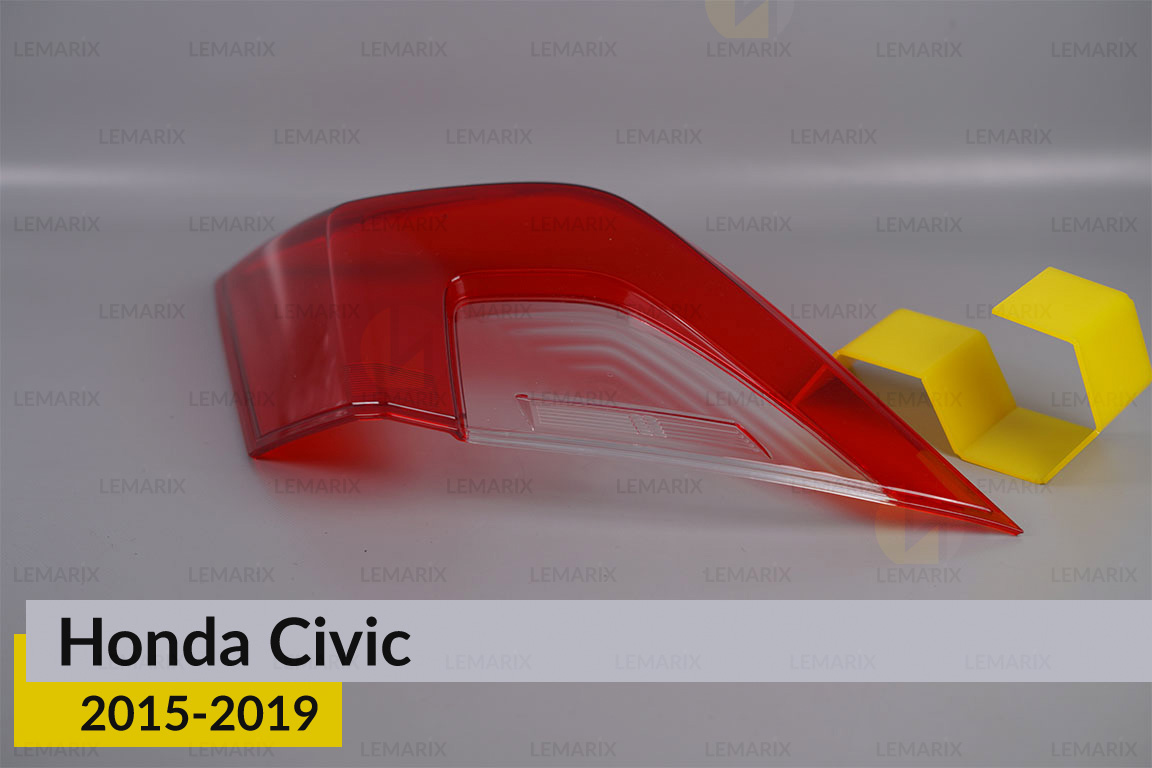 Скло заднього ліхтаря зовнішнє в крилі Honda Civic (2015-2019) праве