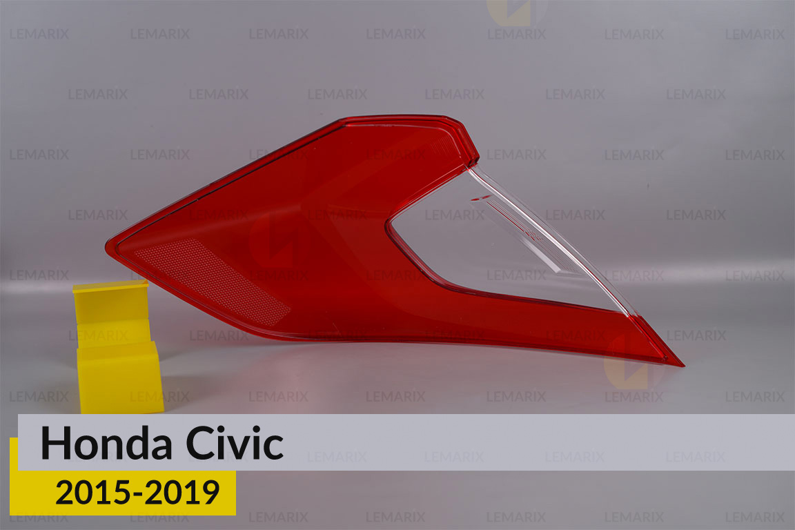 Скло заднього ліхтаря зовнішнє в крилі Honda Civic (2015-2019) праве