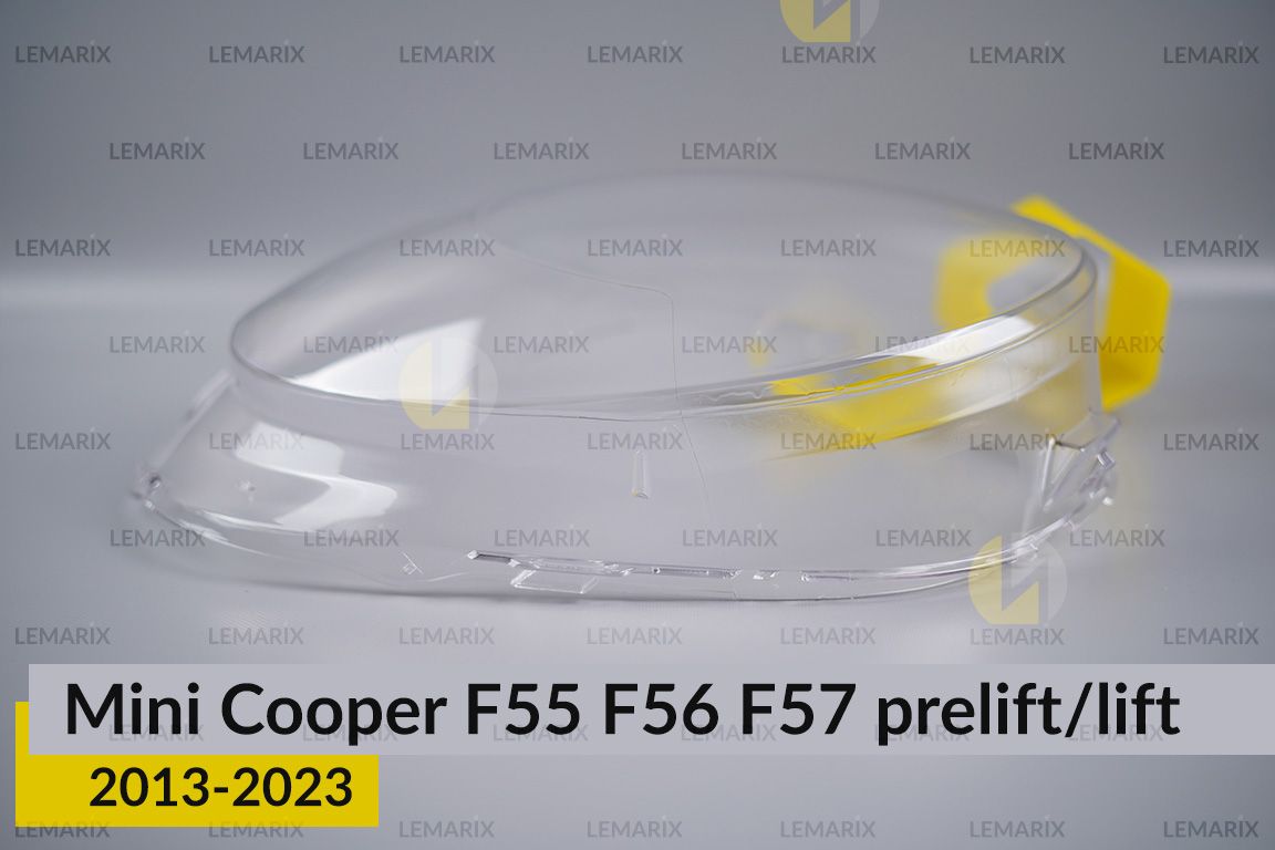 Скло фари Mini Cooper Hatch Cabrio F55 F56 F57 (2013-2023) дорест/рест праве
