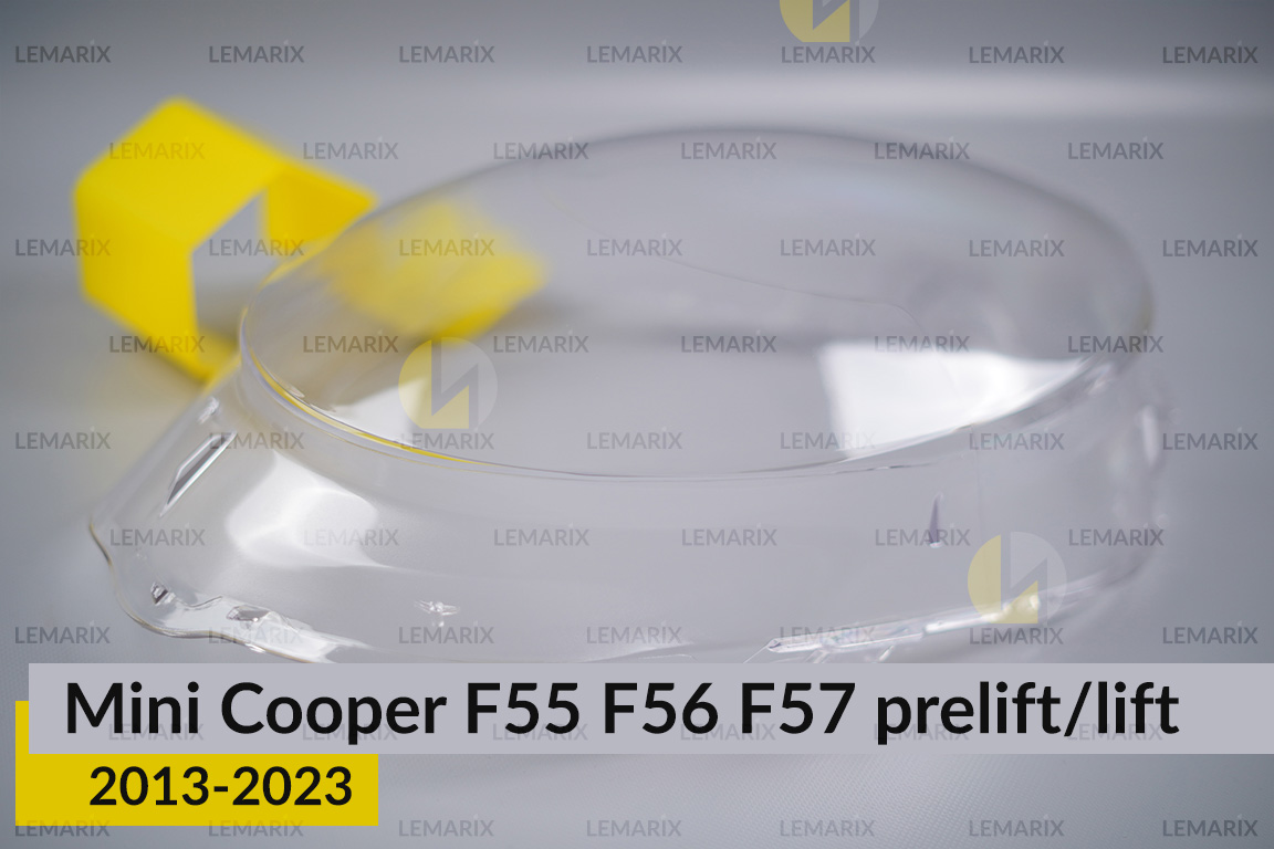 Скло фари Mini Cooper Hatch Cabrio F55 F56 F57 (2013-2023) дорест/рест праве