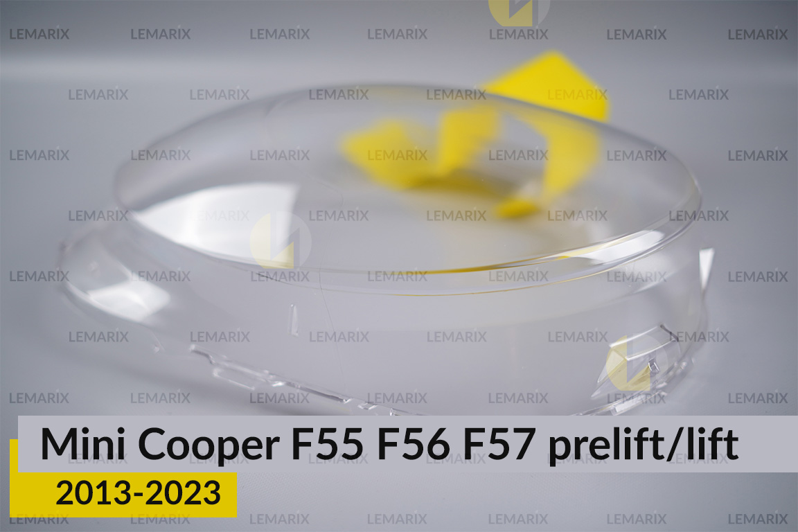 Скло фари Mini Cooper Hatch Cabrio F55 F56 F57 (2013-2023) дорест/рест праве