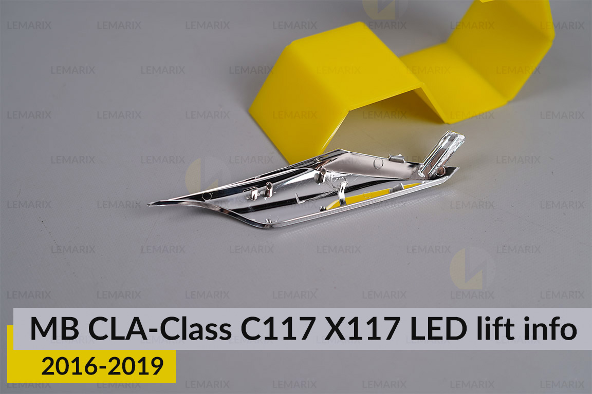 Хромована декоративна маска інфо бокова Mercedes-Benz CLA-Class C117 X117 (2016-2019) рест права