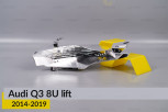Хромована маска світлорозсіювача Audi Q3 8U (2014-2019) рест ліва
