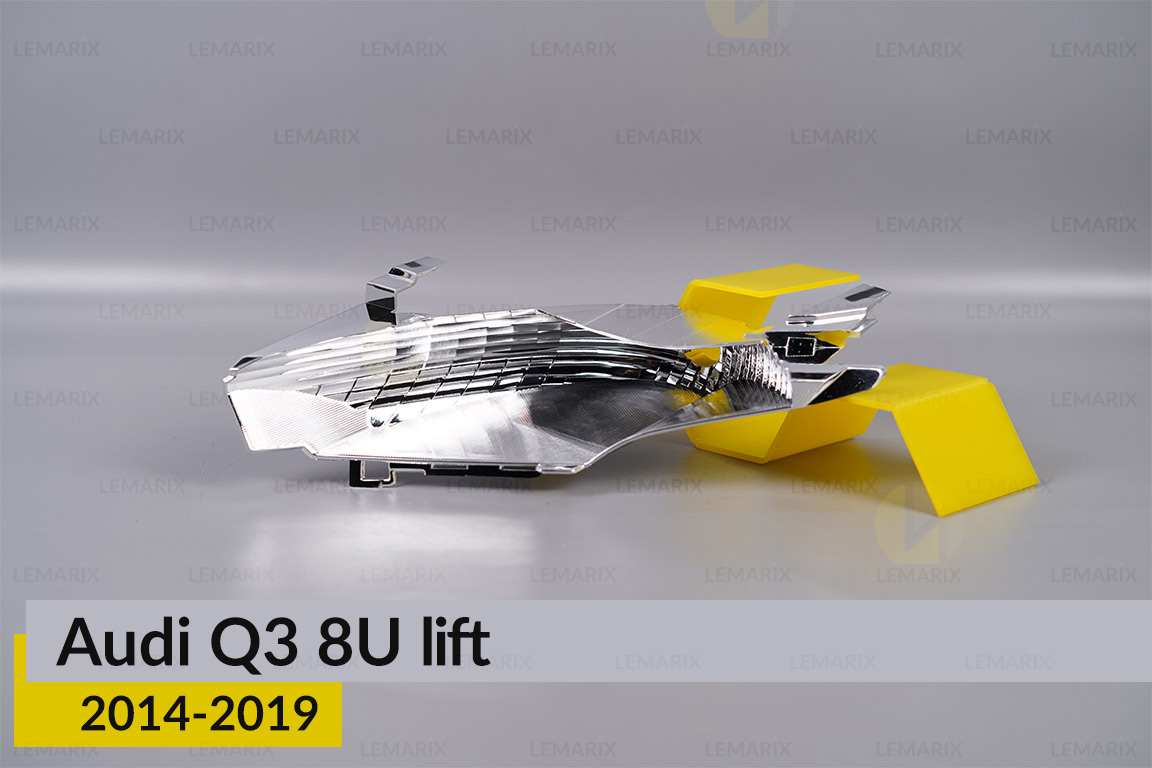 Хромована маска світлорозсіювача Audi Q3 8U (2014-2019) рест ліва