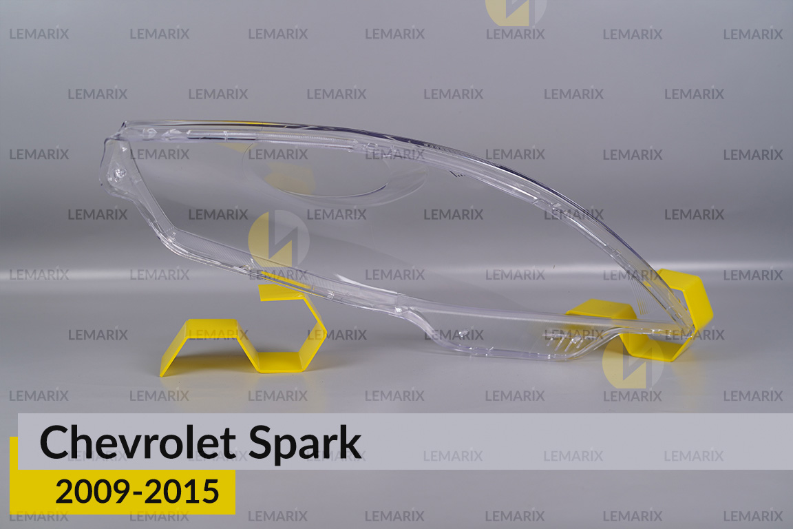 Скло фари Chevrolet Spark (2009-2015) ліве