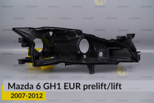 Корпус фари Mazda 6 GH1 EUR (2007-2012) дорест/рест правий