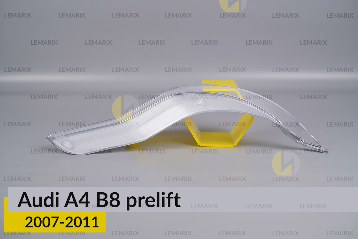 Хромована декоративна маска середня Audi A4 B8 (2007-2011) дорест ліва