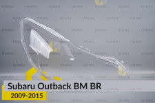 Скло фари Subaru Outback BM BR (2009-2015) праве