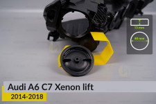 Кришка ковпак заглушка фари Audi A6 C7 Xenon (2014-2018) рест велика ліва/права