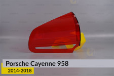 Стекло заднего фонаря внутриннее в крышке багажника Porsche Cayenne 958 (2014-2018) рест правое