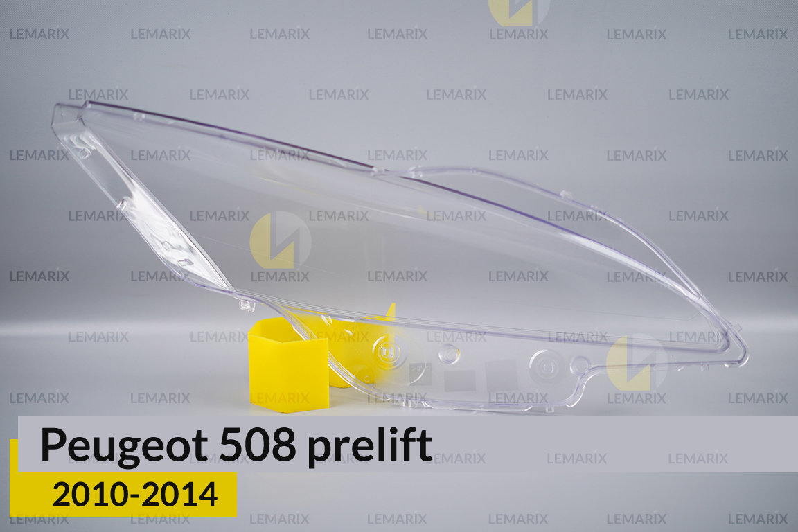 Скло фари Peugeot 508 (2010-2014) дорест ліве