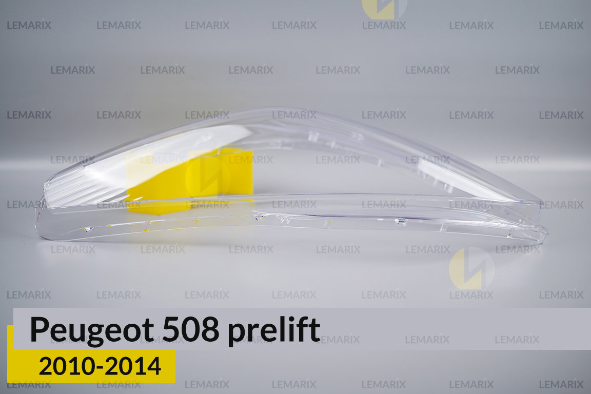 Скло фари Peugeot 508 (2010-2014) дорест ліве