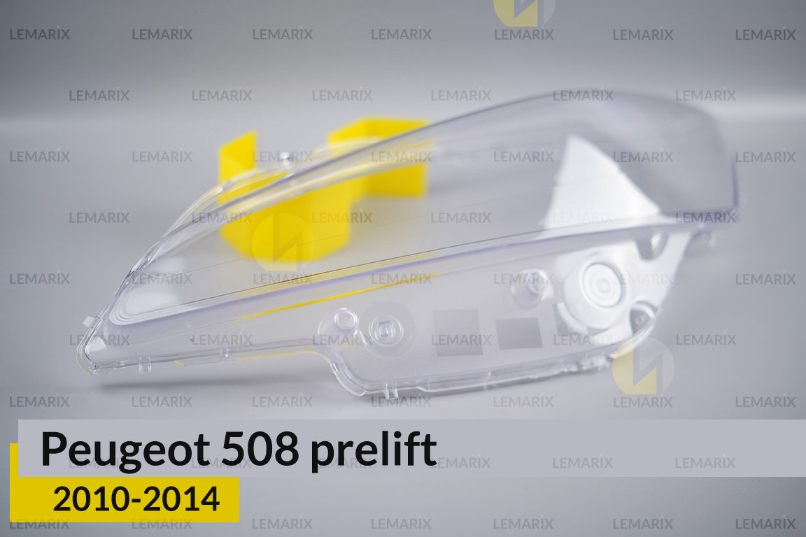 Скло фари Peugeot 508 (2010-2014) дорест ліве
