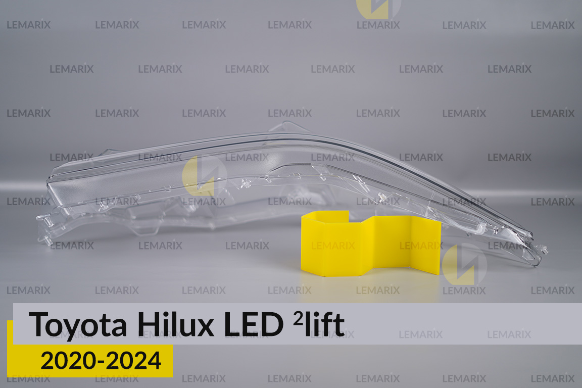 Скло фари Toyota Hilux LED (2020-2024) 2 рест праве