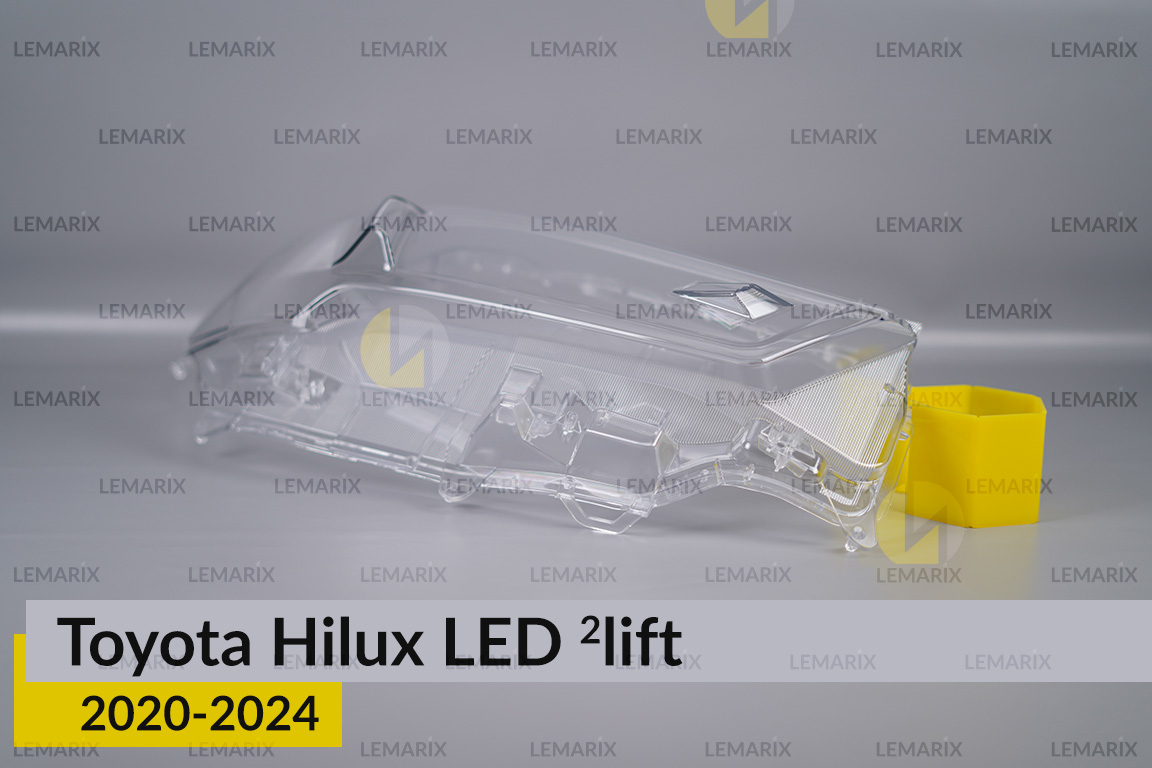 Скло фари Toyota Hilux LED (2020-2024) 2 рест праве