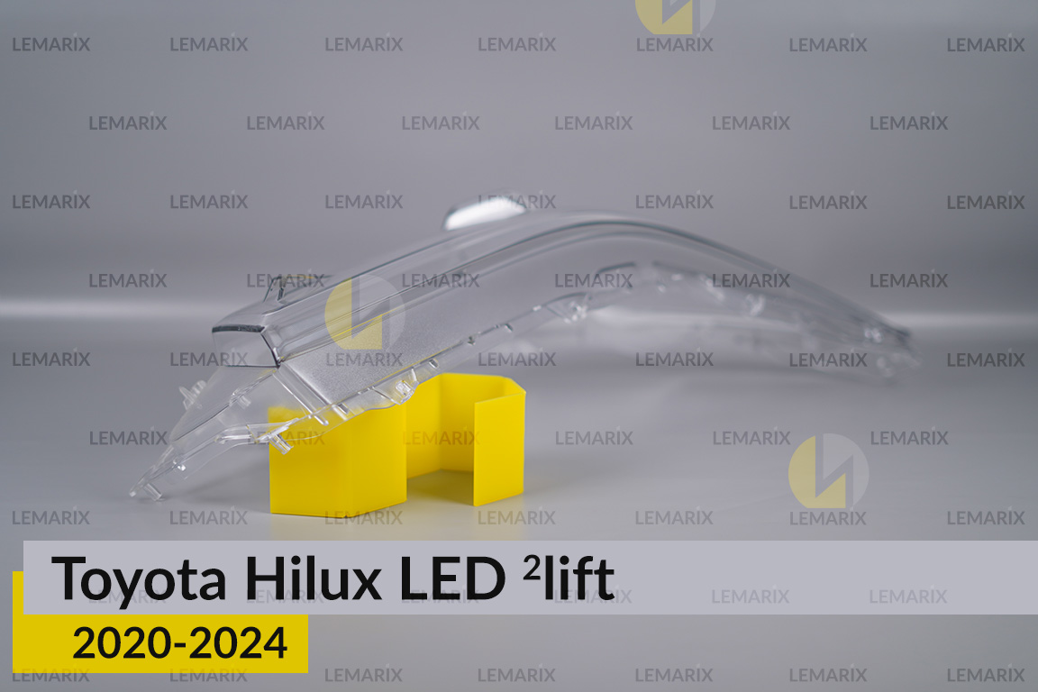 Скло фари Toyota Hilux LED (2020-2024) 2 рест праве