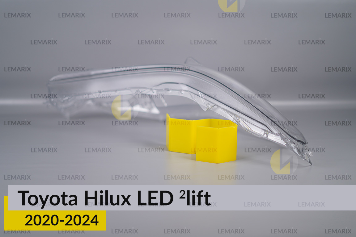 Скло фари Toyota Hilux LED (2020-2024) 2 рест праве