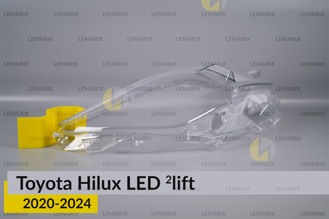Скло фари Toyota Hilux LED (2020-2024) 2 рест праве