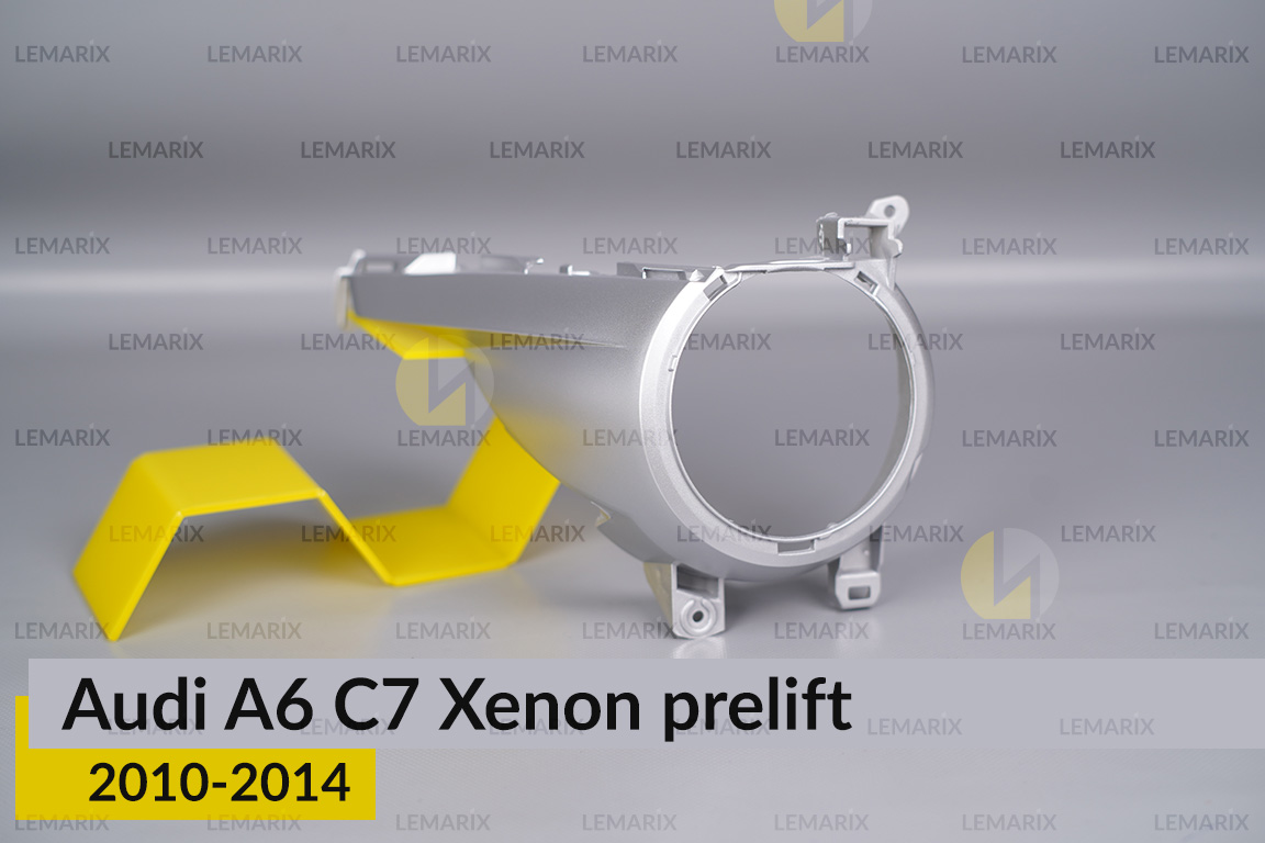 Хромована маска лінзи Audi A6 C7 Xenon (2010-2014) дорест права