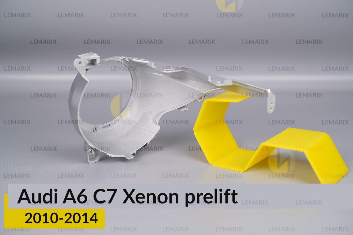 Хромована маска лінзи Audi A6 C7 Xenon (2010-2014) дорест права