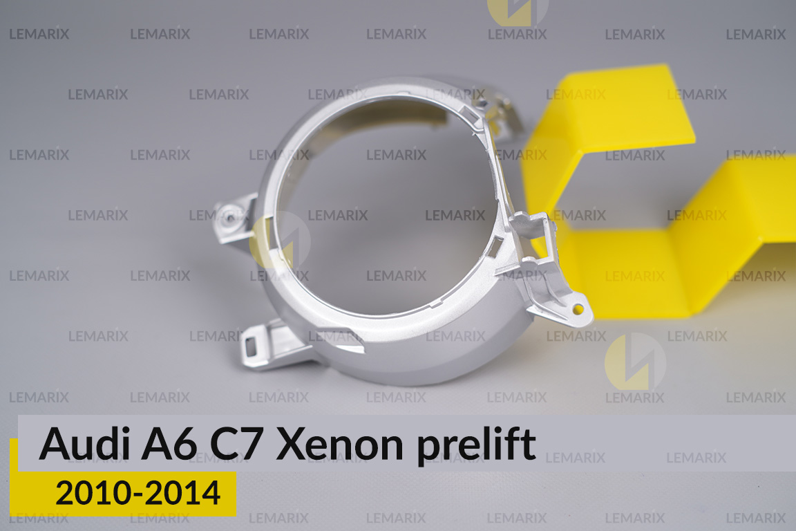 Хромована маска лінзи Audi A6 C7 Xenon (2010-2014) дорест права