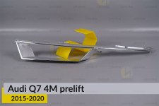 Хромована декоративна маска середня внутрішня Audi Q7 4M (2015-2020) дорест ліва