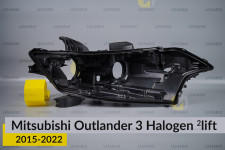 Корпус фари Mitsubishi Outlander 3 Halogen (2015-2022) 2 рест правий