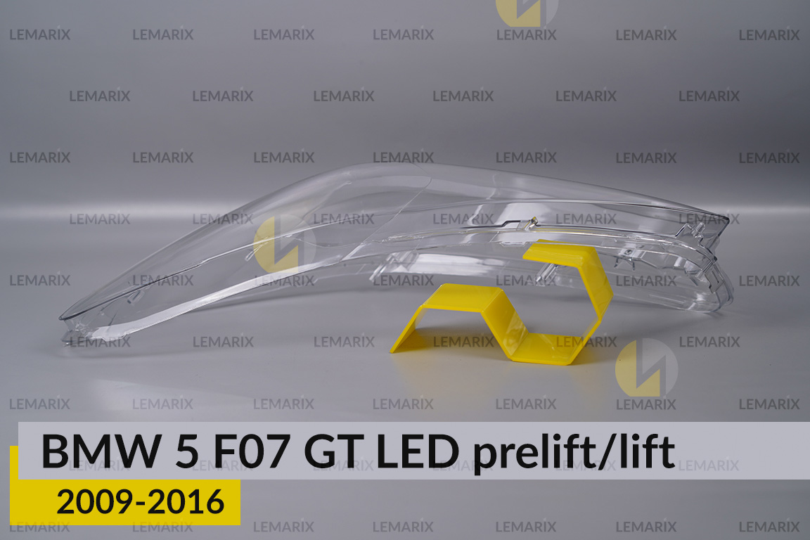 Скло фари BMW 5 F07 GT LED (2009-2016) дорест/рест ліве