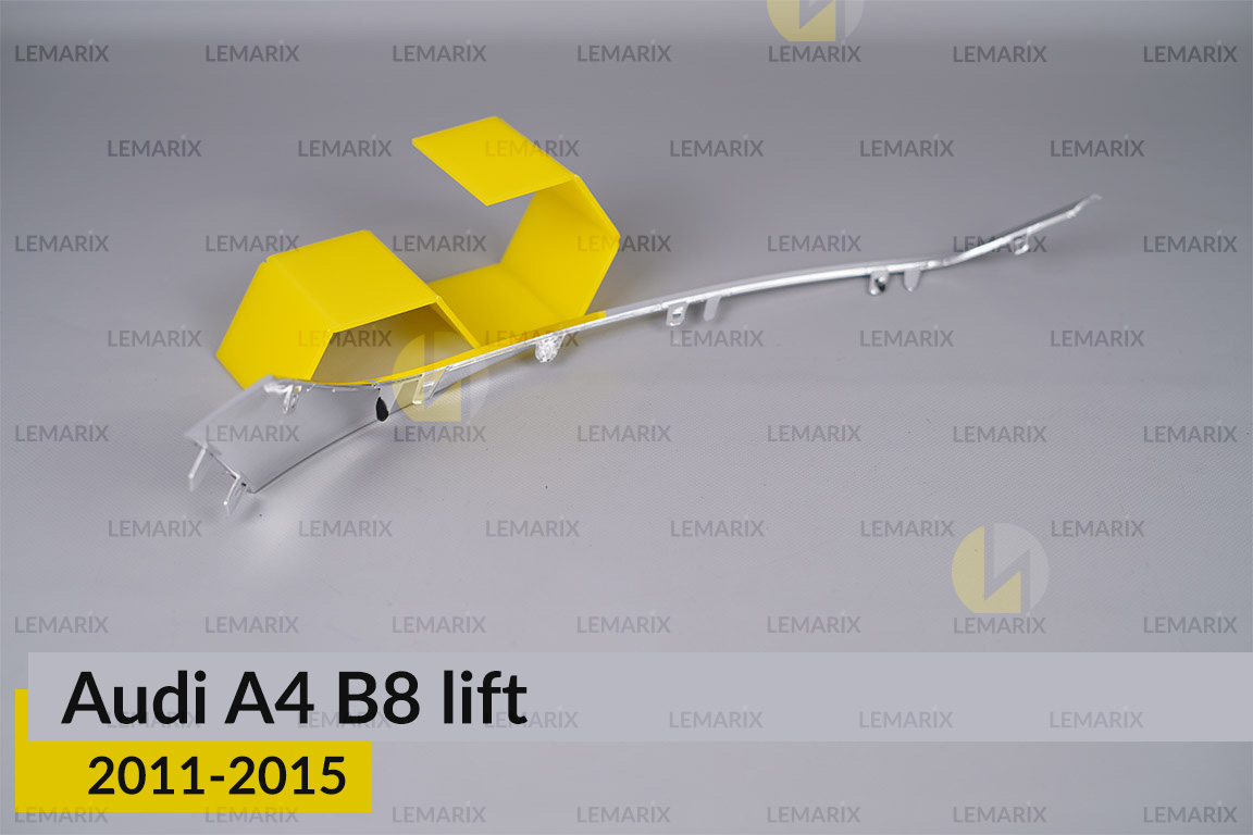 Хромована декоративна маска нижня бокова Audi A4 B8 (2011-2015) рест ліва