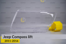 Скло фари Jeep Compass (2011-2016) рест ліве
