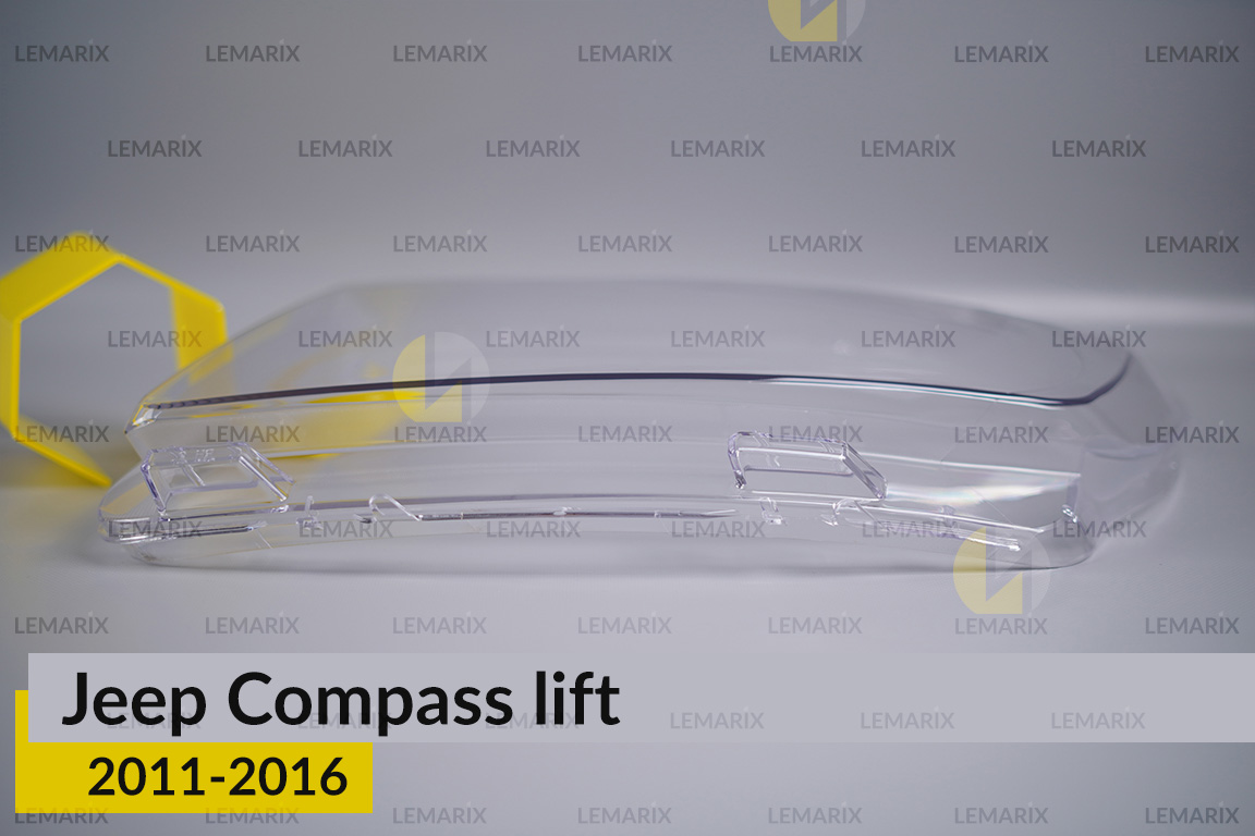 Скло фари Jeep Compass (2011-2016) рест ліве