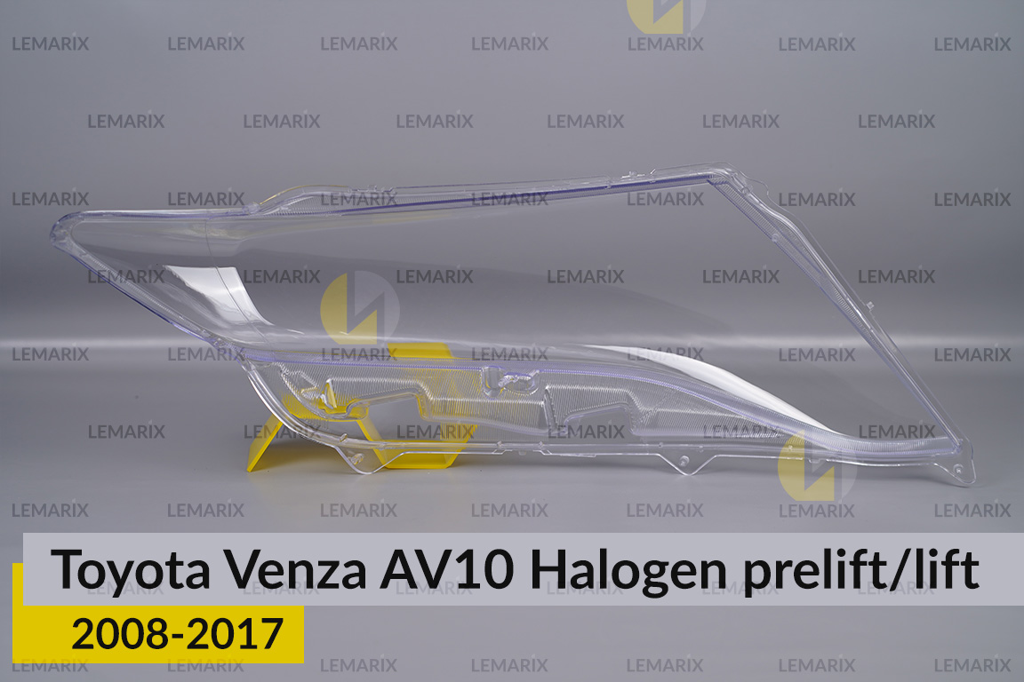 Скло фари Toyota Venza AV10 Halogen (2008-2017) дорест/рест ліве