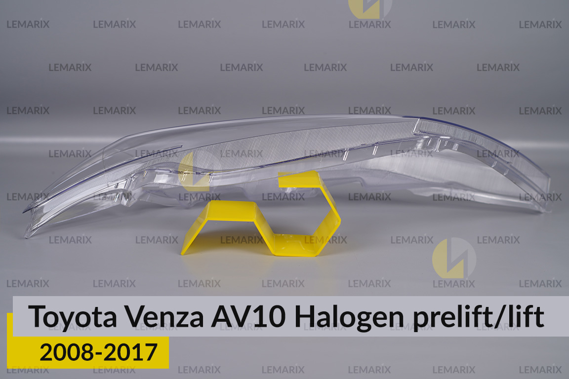 Скло фари Toyota Venza AV10 Halogen (2008-2017) дорест/рест ліве