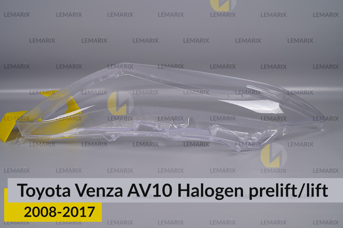 Скло фари Toyota Venza AV10 Halogen (2008-2017) дорест/рест ліве