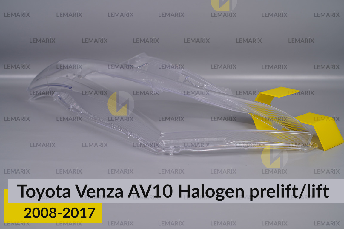 Скло фари Toyota Venza AV10 Halogen (2008-2017) дорест/рест ліве
