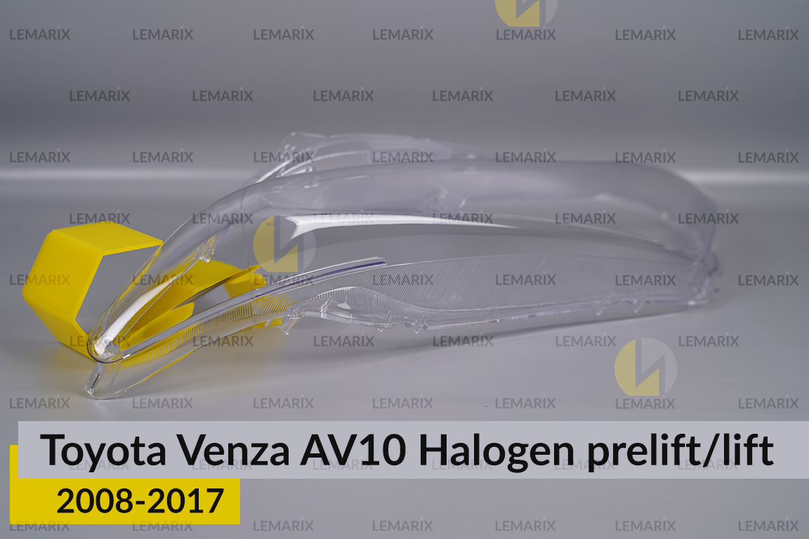 Скло фари Toyota Venza AV10 Halogen (2008-2017) дорест/рест ліве