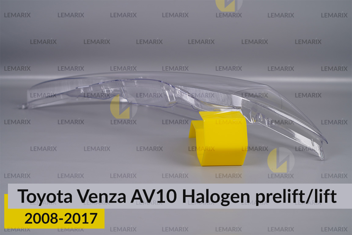 Скло фари Toyota Venza AV10 Halogen (2008-2017) дорест/рест ліве