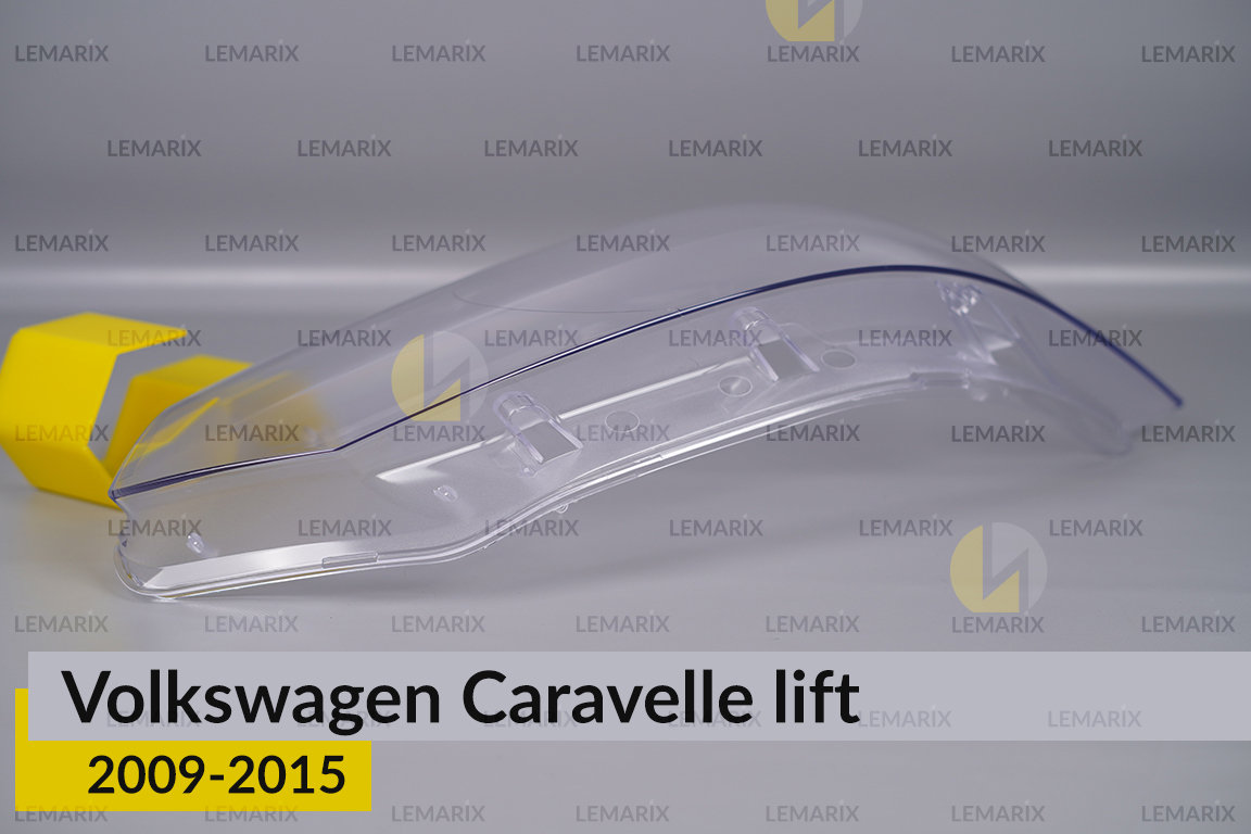 Скло фари VW Volkswagen Caravelle (2009-2015) рест ліве