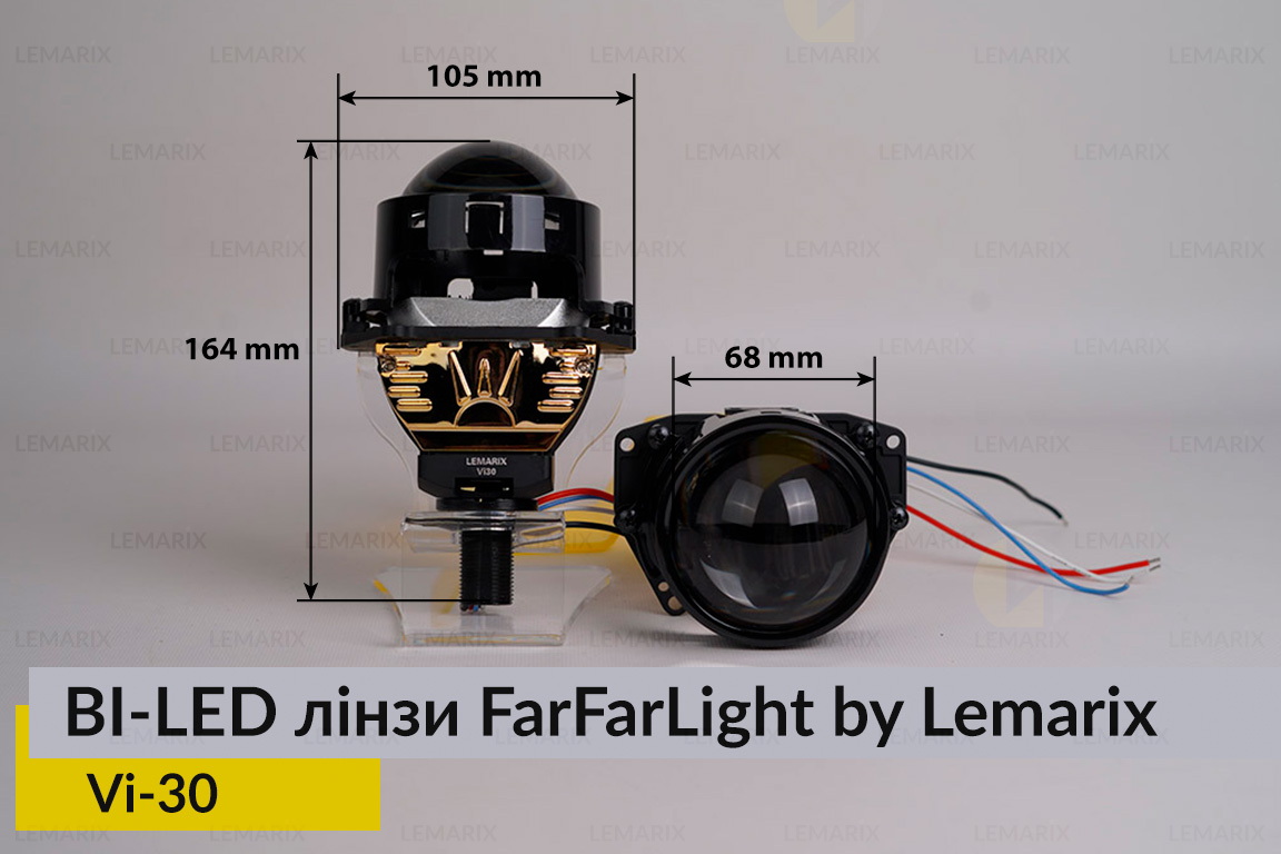 Світлодіодні BI-LED лінзи FarFarLight by Lemarix серії Violeta – Vi30
