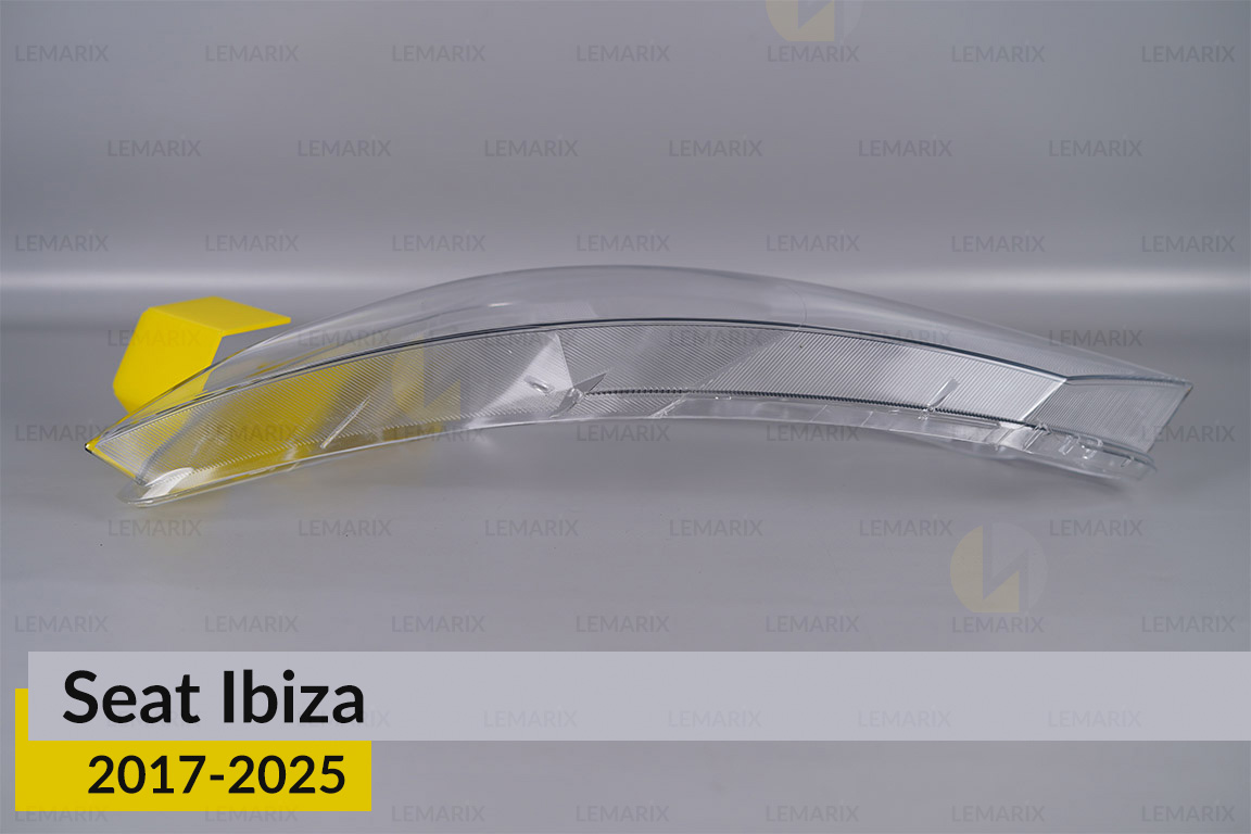 Скло фари Seat Ibiza (2017-2025) дорест/1 рест ліве