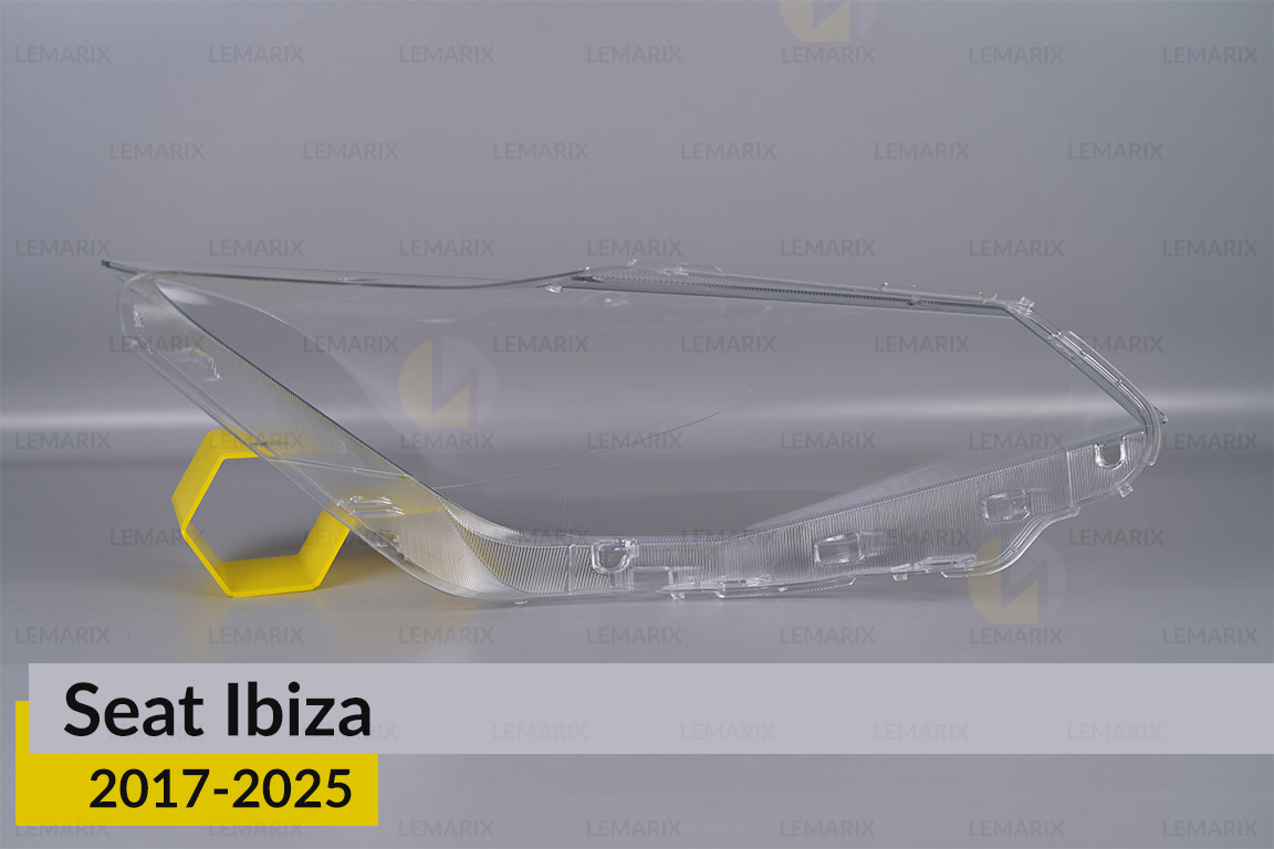Скло фари Seat Ibiza (2017-2025) дорест/1 рест ліве