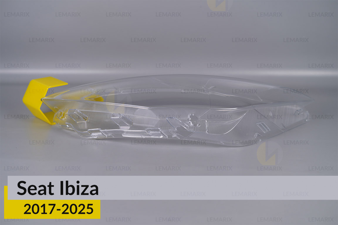 Скло фари Seat Ibiza (2017-2025) дорест/1 рест ліве