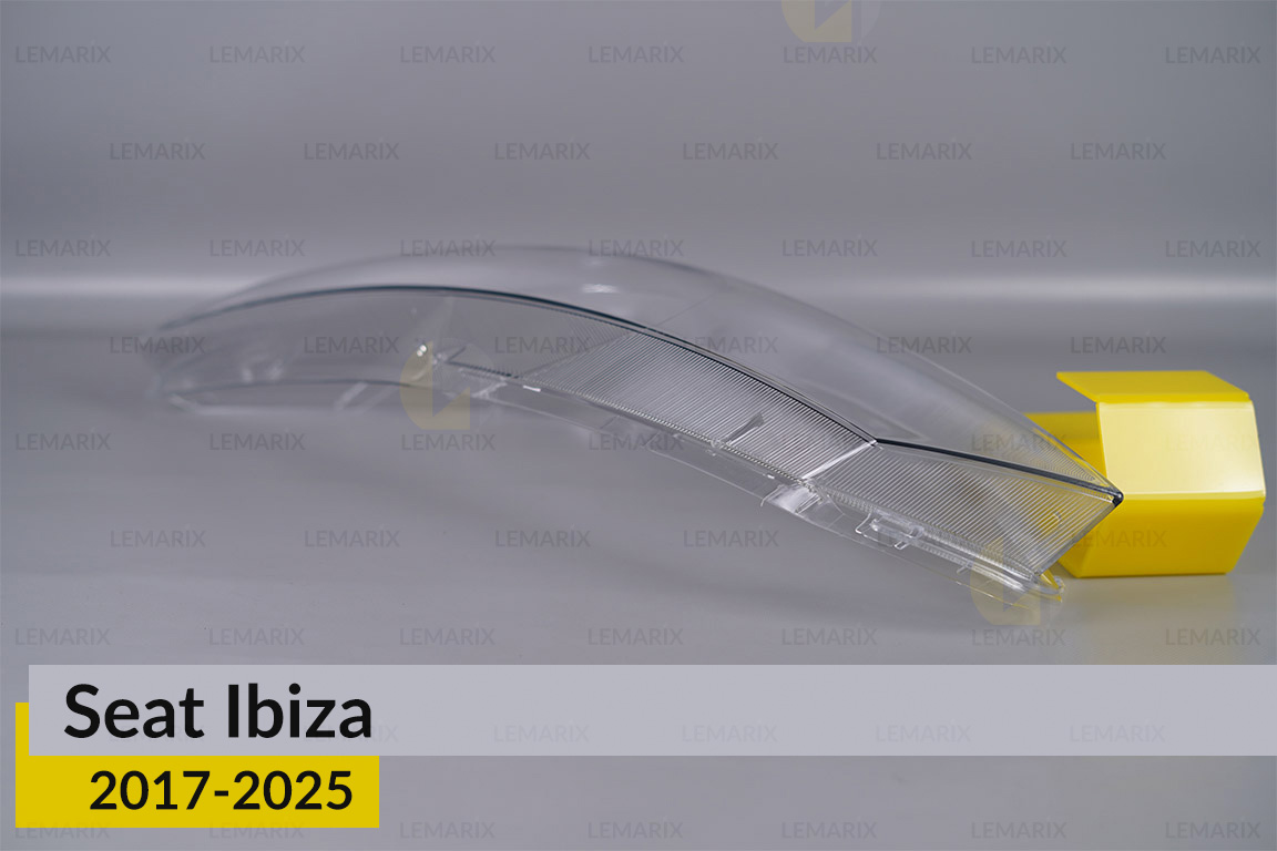 Скло фари Seat Ibiza (2017-2025) дорест/1 рест ліве