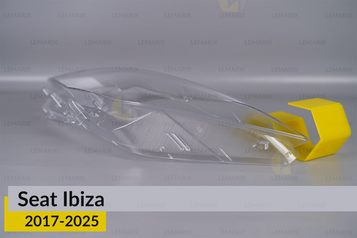 Скло фари Seat Ibiza (2017-2025) дорест/1 рест ліве