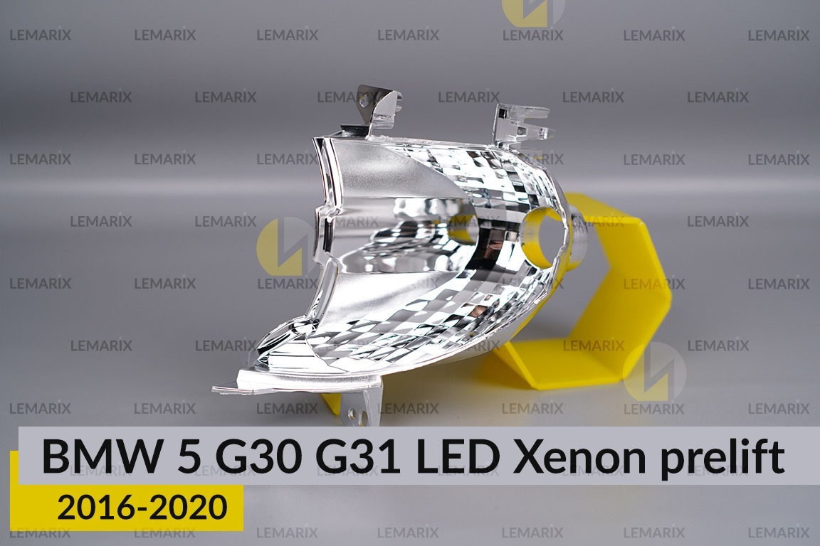 Хромований відбивач поворотника BMW 5 G30 G31 LED Xenon (2016-2020) дорест лівий