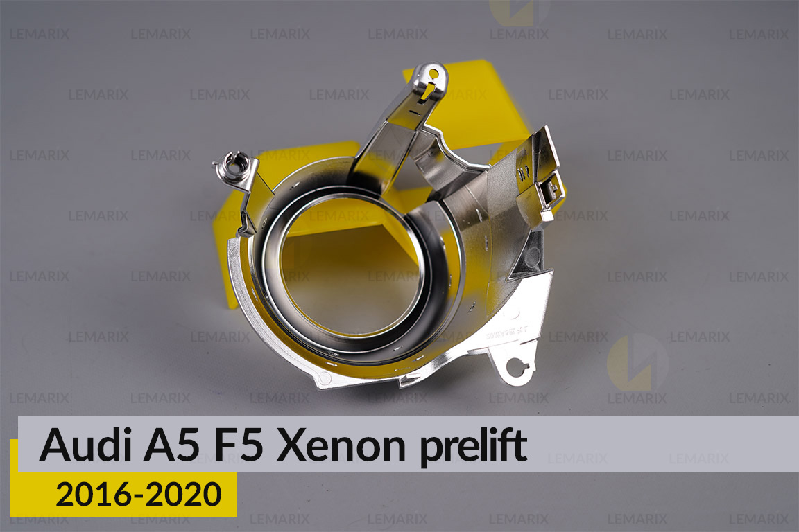 Хромована маска лінзи Audi A5 F5 Xenon (2016-2020) дорест права
